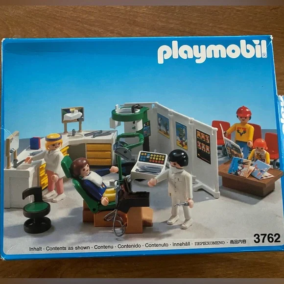 Playmobil Toys Playmobil Dentist Office 3762 Vintage Open Box